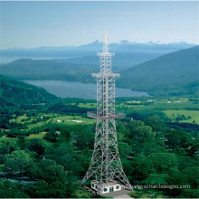 18m Steel Tubular Pole Top Build Tower Telecommunication Tower